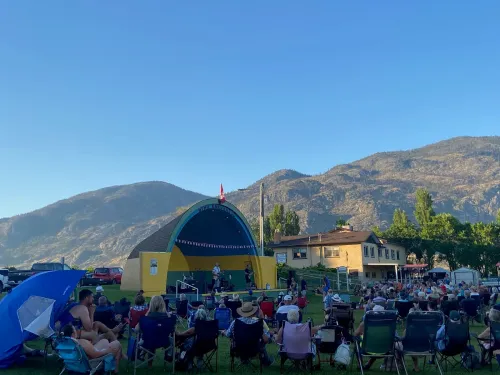 Music in the Park in Osoyoos at the Gyro Bandshell