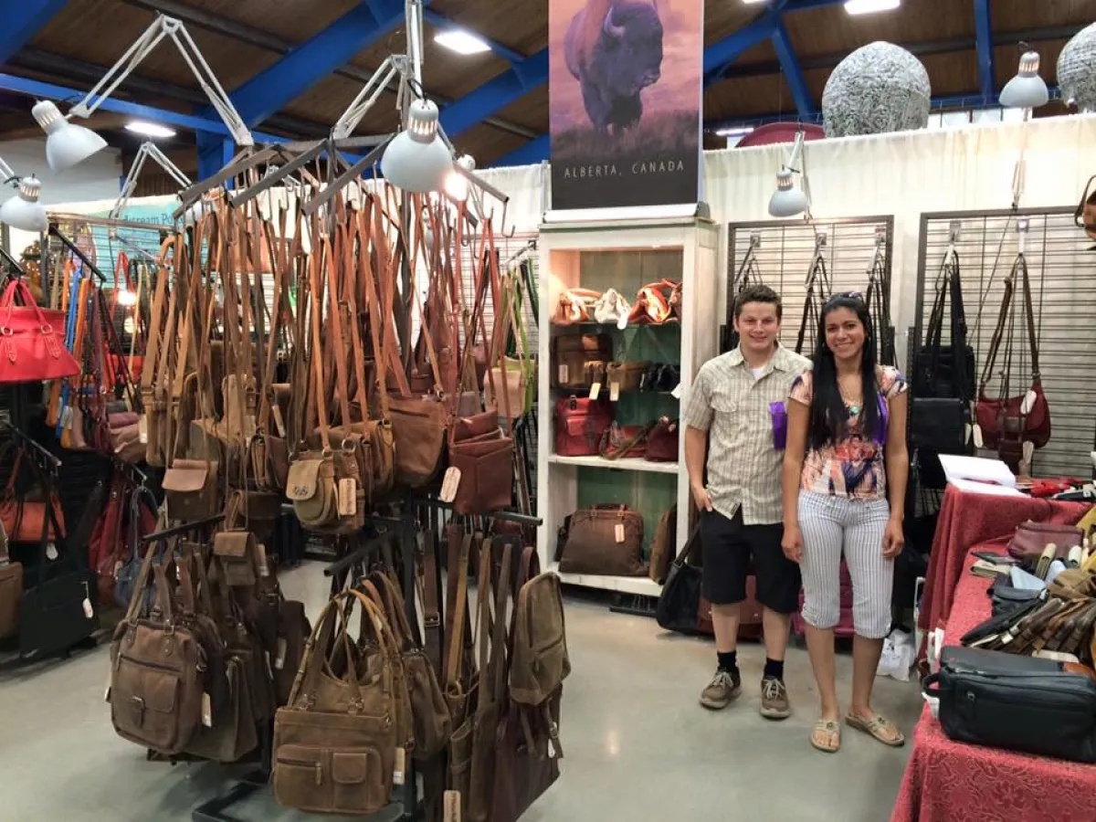 Creative Chaos Craft show Vernon BC leatherworks