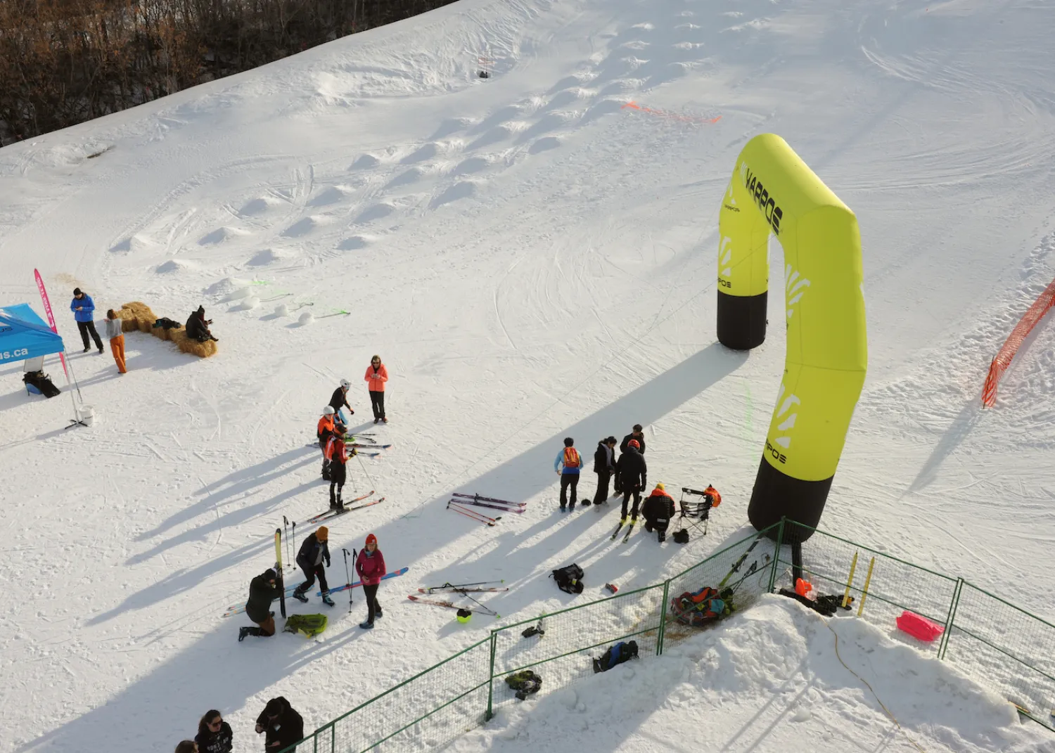 SkiMo action at Edmonton Ski Club