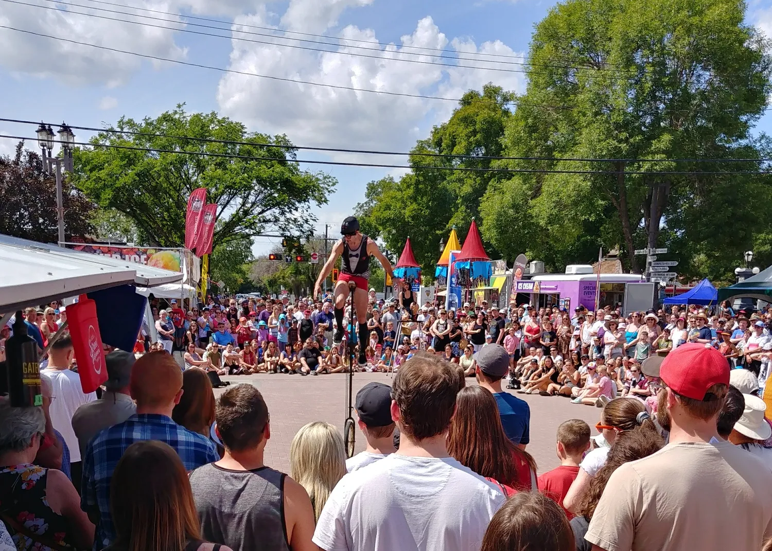 Edmonton Fringe street performer circa 2019